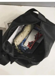 Minimalist Hobo Bag Large Capacity Black Crossbody Bag Sling Bag Shoulder Bag Side Bag For Holiday Travel Essentials School Bag For College Students Summer Gifts For Boyfriend College Bag Men Bag Lapt