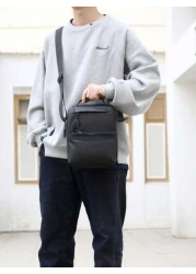 New Fashionable Simple Men s Bag Crossbody Bag High End Large Capacity Shoulder Bag Outdoor Commuter Backpack