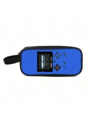 Game Console Pattern Printed Hand Held Double Layer Pen Bag