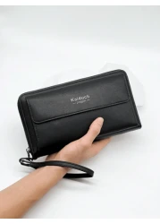 HOVI S Casual Morning Commuter Long Wallet Fashion Portable Large Capacity Multifunctional Travel Clutch Cell Phone Wallet Holiday Gift For Men