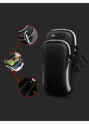 1PC Universal Waterproof Mobile Phone Arm Bag With Double Layer Zipper The Perfect Outdoor Sports Arm Bag For Men Women Adjustable Band For Running Hiking Cycling More Securely Store Your Mobile Phone