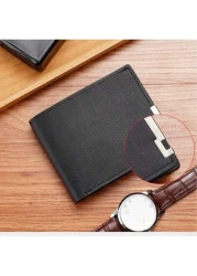 محفظة قصيرة مطوية للرجال، حامل بطاقات سعة كبيرة للأعمال، محفظة متعددة الوظائف للشباب، محفظة جديدة رفيعة جملة