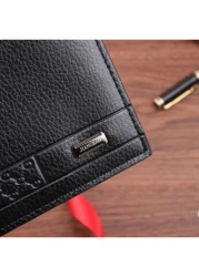 Men s Short Bifold Wallet Large Capacity Business Young Multi Function Card Case Ultra Lightweight New Model Bulk Wholesale Soft Leather Christmas Gift College Bag Men Bag Men Wallet Purses And Bags G