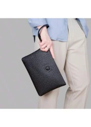 Men s PU Embossed Clutch Wrist Bag