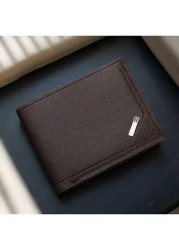 Men s Short Wallet Cross Border Large Capacity Business Casual Bifold Wallet Multi Function Young Cardholder Ultra Thin New Wholesale Soft Leather