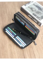 HOVI S Long Zip Wallet Simple Fashionable Multi Functional Business Clutch Purse With Multiple Card Slots Suitable For Men And Women