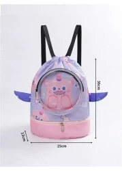 Waterproof Swimming Backpack With Dry And Wet Separation Ldeal For Swimming Storage