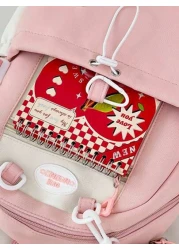 Japanese Cute Girl Hit Color Mini Shoulder Bag Female Korean Version Of The Dopamine Star Small Backpack Junior High School And High School School Bag Out Of The Travel Study Spring Tour Shoulder Bag