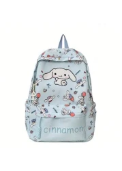 Sanrio 1pc Hello Kitty Kuromi Cinnamoroll My Melody Cartoon Backpack Cute Daily Bag Cat Cartoon Anime Storage Bag Women Casual Travel Commuting Backpack Makeup Bag Holiday Organizer Large Capacity Cos