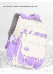 New Children s Schoolbag For Primary Students 6 12 Years Old Girls Shoulders Backpack 1 6 Grades Multi Color Cute Waterproof Lightweight Girls Large Capacity Children s Bag