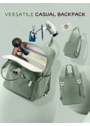 20L Simplicity School Backpack For Teenager Leisure Computer Backpack Fit 14inch Notebook 12 9inch Pad Carry On Backpack With Multi Pocket Lightweight Laptop Backpacks With Laptop Interlayer For Girl