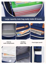 New Elementary School Students Schoolbag 1 3 6 9 Grades 6 12 16 Years Old Boys And Girls To Reduce The Burden Of Children s Large Capacity Shoulders Backpacks