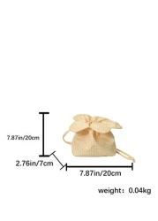 1 حقيبة زهور صغيرة عبر الجسم ، حقيبة هاتف محمول طازجة صغيرة ،حقيبة كتف بسيطة منقوشة للتنقل ،حقيبة تخزين للتنقل