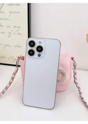 1pc Pu Magnetic Opening And Closing Fashion Sweet Bow Solid Color Diamond Grid Crossbody Mini Square Bag Korean French Exquisite Aesthetic Niche Design Chain Shoulder Crossbody Bag Versatile Casual Hi