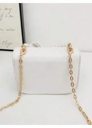 حقيبة كتف وحقيبة متقاطعة فريدة التصميم ذات تصميم فتاة شريطي، بسيطة وشيك