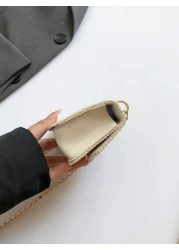 Stylish Woven Fashion Minimalist Small Square Shoulder Crossbody Bag For Girls Casual