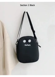 1 حقيبة كروسبودي موضة ، لون أحادي ، حقيبة أطفال كاجوال مربعة صغيرة، حقيبة كتف، محفظة للهاتف ، محفظة للتغيير ، ت