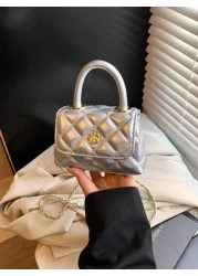 New Mini Embroidered Handbag Tiny Floral Crossbody Bag Solid Color Lipstick Pouch Coin Purse Accessories Bag