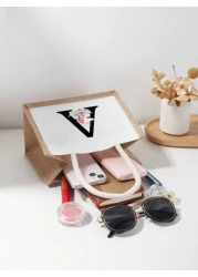 1 Pc Children Cartoon Handbag Shoulder Bag Holiday Gift Bag Square Bag Storage Bag Shopping Bag Versatile Lightweight For Daily For Travel Vacation College Outdoor Shopping Supermarket Festival Classi