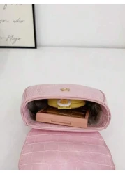 1pc New Fashionable Versatile High Quality Solid Color Handbag Lightweight Waterproof Shoulder Crossbody Bag For Commute Or Going Out