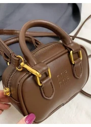 New Mini Bowling Ball Bag Retro Handbag Simple And Versatile Mainly Used For Hanging Decorative Items Small Capacity And Low Practicality