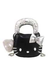 Sanrio 1pc Sanrio Cute Kitty Cartoon Mini Crossbody Bag High Quality Fashion Handbag For Girls