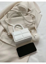 1pc High Grade Small Bag Girls Bag Versatile Chain Messenger Bag Popular Retro Mini Handbag Plaid Small Square Bag New Fashion Niche Design Messenger Bag Girls Bag Popular Versatile Messenger Bag Is V