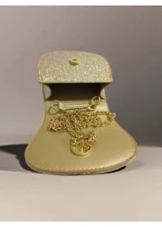 Children s Fashionable Pearl Handbag Holiday Gift PU Leather Butterfly Decor Round Pouch Stylish Princess Mini Purse For Girls