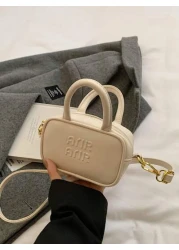 Mini Sized Baseball Bag Solid Color Printed Mini Bag Fashionable Small Bag