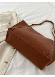 Large Capacity Shoulder Tote Bag Suitable For Shopping Wallet Purse Young Women College Students Beginners White Collar Very Suitable For Office University Work Business Commute Outdoor Activities Tra