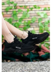 Riccon Unisex Black Sneaker0012072