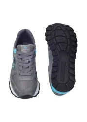 Hammer Jack Z19250 Genuine Nubuck Leather Casual Sports Shoes Grey-turquoise