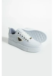 L.A Polo Thick Sole White Men's Snekaer