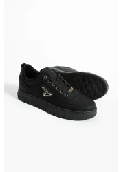 L.A Polo Thick Sole Black Men's Snekaer