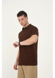 axxa Men's Wicked Patterned Polo Collar T-Shirt