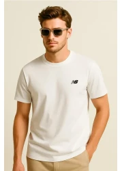 New Balance Mnt1537 Classic Basic Logo White Men's T-Shirt
