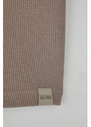  Collection تي شيرت حجري كبير الحجم مصنوع من القطن بنسبة 100% ومزخرف بألوان متعددة