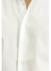 Kiğılı Long Sleeve Slim Fit Slim Fit Non Iron Iron-Free Cotton Shirt