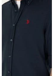 U.S. Polo Assn. Navy Blue Long Sleeve Men's Shirt -50288629-VR033