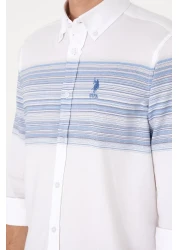 U.S. Polo Assn. Men's Blue Long Sleeve Shirt 50300231-Vr036