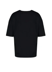  Collection Black Oversize Crew Neck Short Sleeve T-Shirt - TMNSS22TS0317