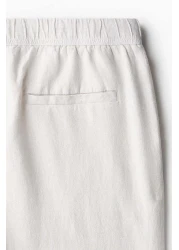 H&M Relaxed Fit Linen-blend Trousers