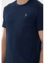 U.S. Polo Assn. Men's Regular Fit Crew Neck Navy Blue Basic T-Shirt 50298015 -Vr033