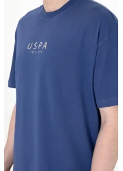 U.S. Polo Assn. Men's Oversize Fit Crew Neck Light Navy Blue T-Shirt 50299543 -Vr059
