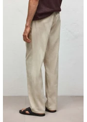 H&M Regular Fit Linen-blend trousers