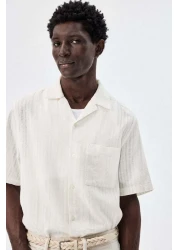 H&M Regular Fit Linen-blend resort shirt