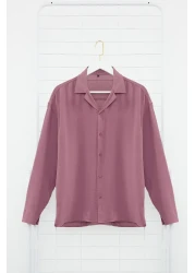  Collection قميص صيفي كبير الحجم من الكتان ذو طية صدر السترة - بلوم TMNSS23GO00053