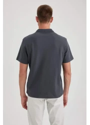 Defacto Regular Fit Short Sleeve Cotton Polo T-Shirt B0643Axns