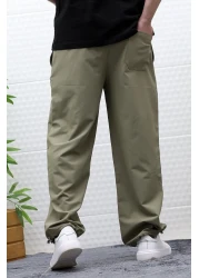 WAFRA Men's Baggy Trousers - Adjustable Leg and Lycra Parachute Fabric