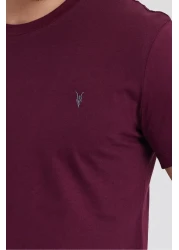 COMBİNE MİCHAİL Standard Pattern Relaxed Crew Neck Embroidery Detailed 5-pack T-shirt